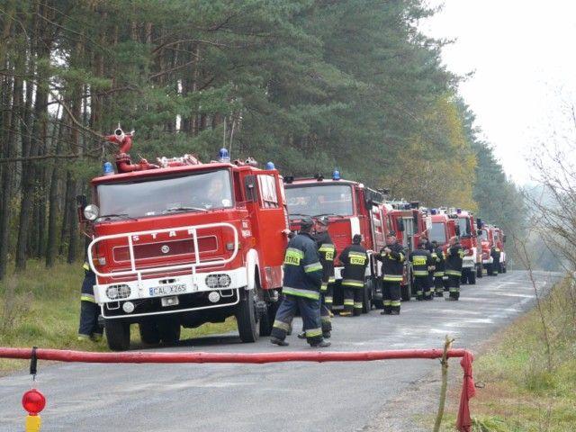 20.10.2010 - Ćwiczenia kompanii odwodowych krajowego systemu ratowniczo - gaśniczego z powiatów aleksandrowskiego i radziejowskiego.