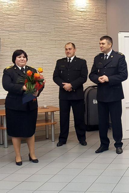 Pożegnanie ze służbą - st. ogn. Julia Stocka