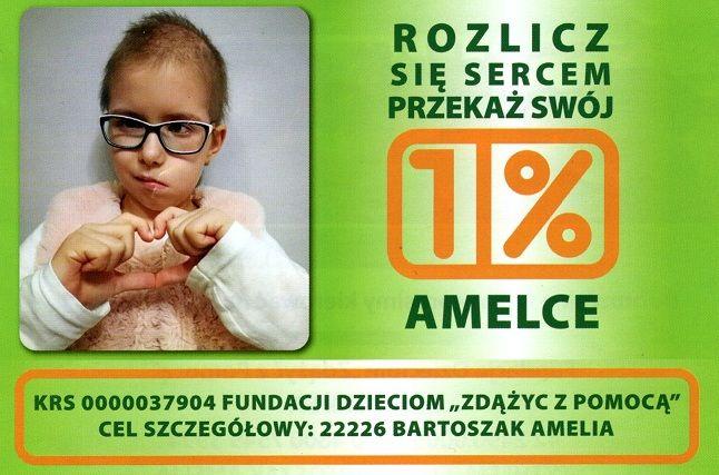 Przekaż Amelce 1% podatku