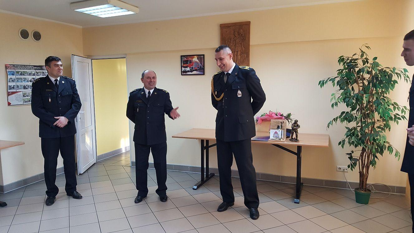 Pożegnanie ze służbą - st. ogn. Sławomir Rybarczyk