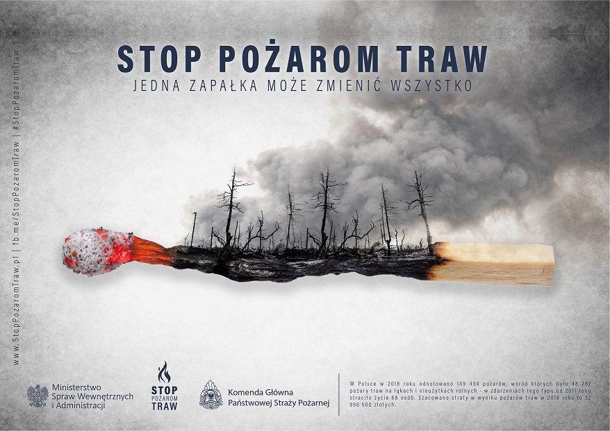Kampania społeczna - STOP POŻAROM TRAW