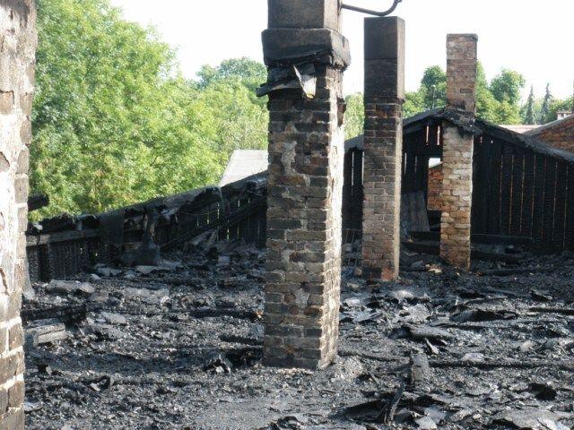 Pożar w centrum Ciechocinka.